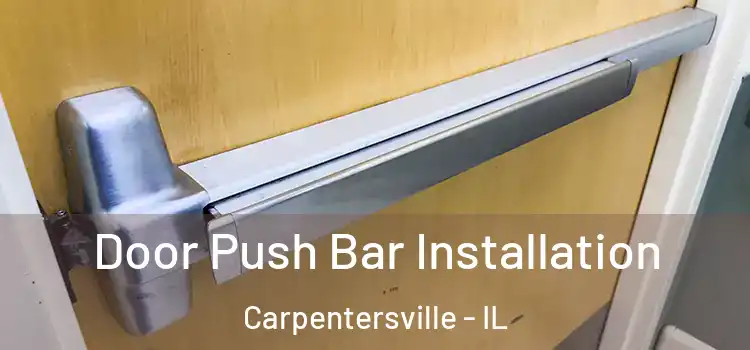  Door Push Bar Installation Carpentersville - IL