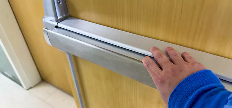 Installing a Push Bar on a Door Carpentersville